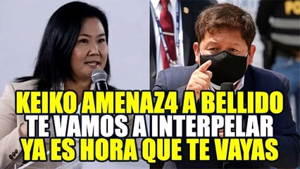 KEIKO FUJIMORI DICE QUE YA ES HORA DE INICIAR UNA INTERPELACIÓN CONTRA GUIDO BELLIDO