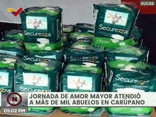 Sucre | Gobierno regional realiza jornada de Amor Mayor en atención del adulto mayor en Carúpano