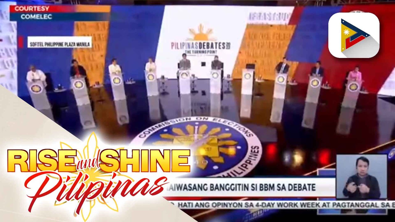 Comm. Garcia: Mga tanong sa Comelec Presidential Debates, naging patas sa mga kandidato; Ilang kandidato, hindi naiwasang banggitin si BBM sa debate