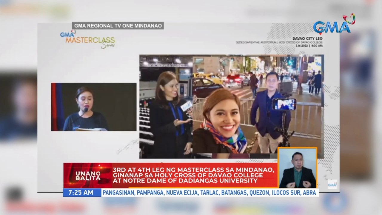 3rd at 4th leg ng Masterclass sa Mindanao, ginanap sa Holy Cross of Davao College at Notre Dame of Dadiangas University | UB