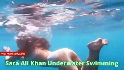 Sara Ali Khan Unseen Underwater Swimming Full Video