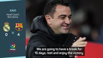 A vindication of how I want us to play - Xavi on Barca's Clasico win