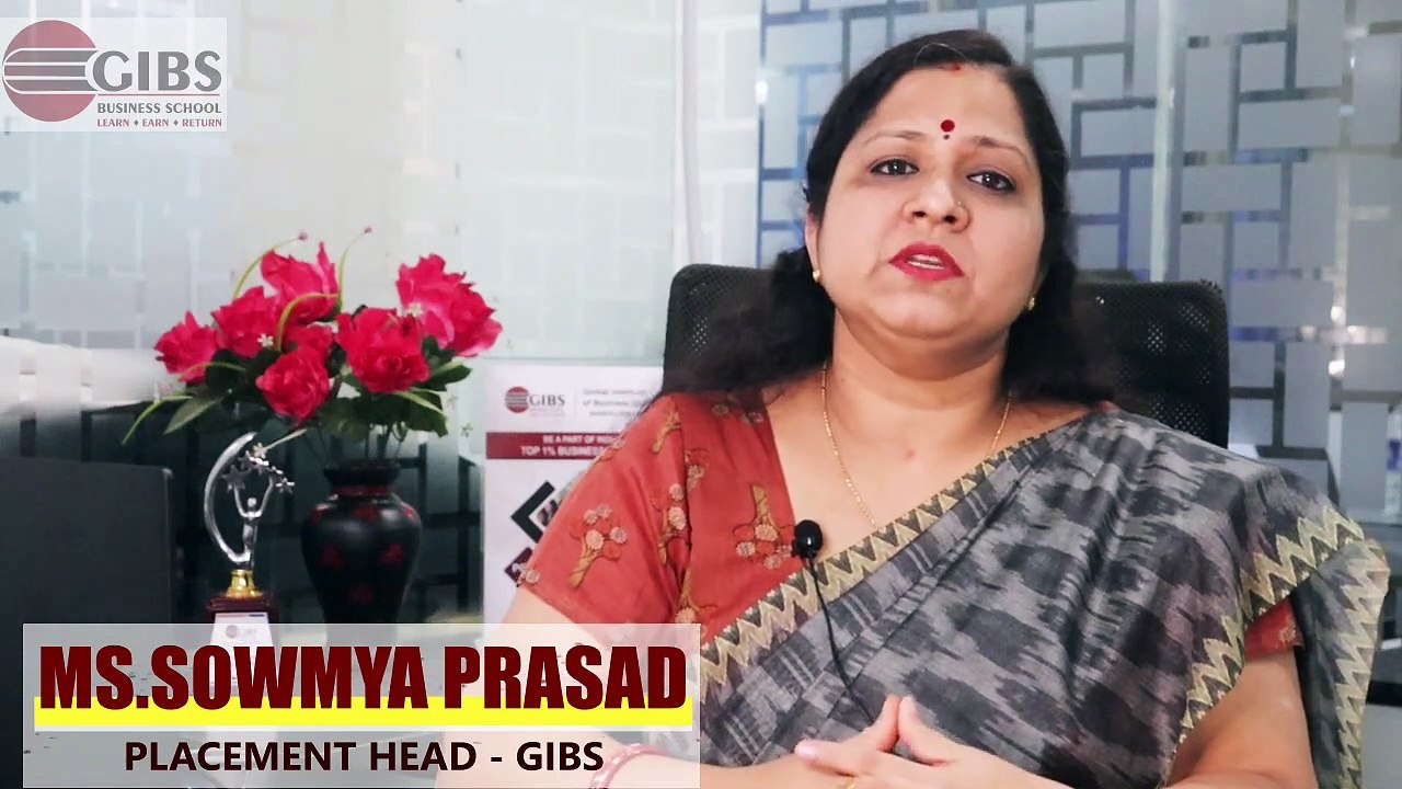 Message from Placement Head | GIBS B-School |  Top PGDM /BBA College in Bangalore