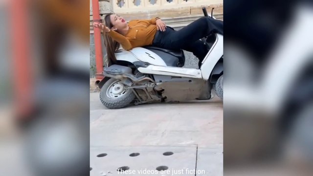 Papa ki Pari Papa ki pari Scooty Se Giri Papa ki Pari nikli scooty leke