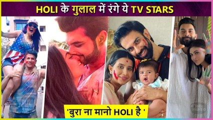 TV Stars Holi Celebration 2022 | Karan-Tejasswi,Shraddha Arya, Nia & More