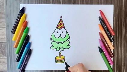 HOW TO DRAW OM NOM,EASY DRAWING,STEP BY STEP DRAWING FOR KIDS,EASY ART