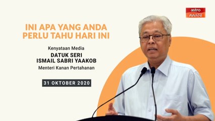 5 perkara penting kenyataan media harian PKPP - 31 Okt 2020