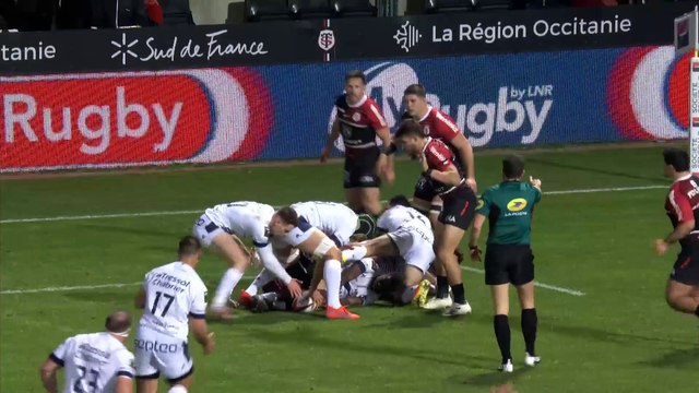 TOP 14 - Essai de Robert RODGERS (MHR) - Stade Toulousain - Montpellier Hérault Rugby - J15 - Saison 2021/2022