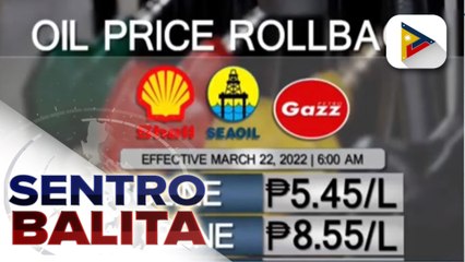P6-P11 na bawas-presyo ng mga produktong petrolyo, ipatutupad bukas