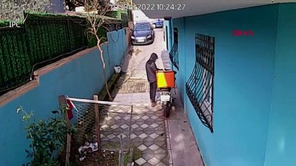 Motosikleti çalındı karakola giderken kaza yaptı