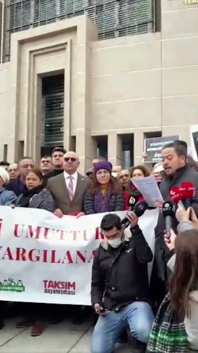 Gezi Parkı davası öncesi Çağlayan Adliyesi'nde...