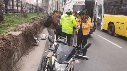 Motosikleti çalındı karakola giderken kaza yaptı