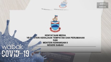 COVID-19: Dua kluster sedia ada punca kenaikan kes di Kota Kinabalu