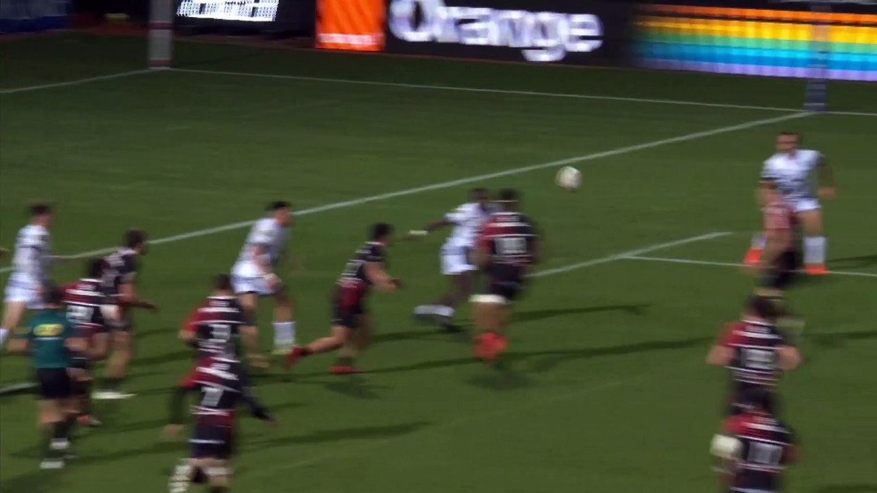 TOP 14 - Essai de Lucas TAUZIN (ST) - Stade Toulousain - Montpellier Hérault Rugby - J15 - Saison 2021/2022