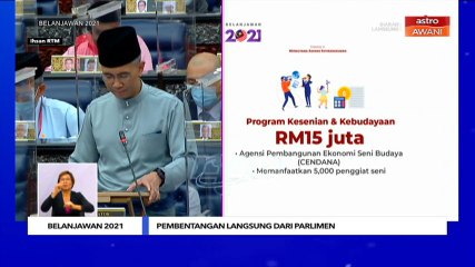 Belanjawan 2021: Program Kesenian dan Kebudayaan