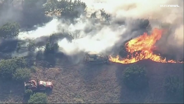 شاهد: أعمدة من الدخان تتصاعد في سماء تكساس جراء حريق التهم مساحات شاسعة