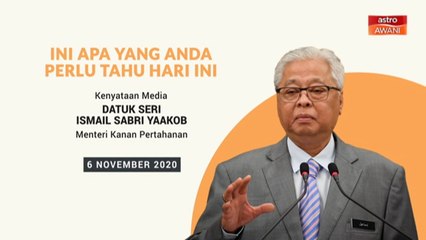 5 perkara penting kenyataan media harian PKPP - 6 Nov 2020