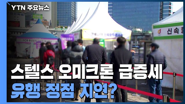 스텔스 오미크론 급증세... 유행 정점 지연 가능성 / YTN