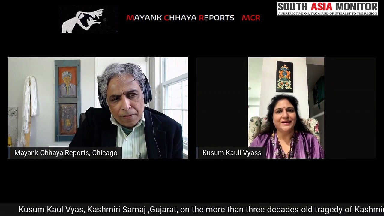 Kusum Kaul Vyas, President of Kashmiri Samaj, Ahmedabad speaks with Mayank Chhaya in a firsthand account of what transpired in 1990 when she and her family had to flee their home in Anantnag, Kashmir | SAM Conversation