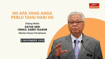 5 perkara penting sidang media harian PKPP - 09 Nov 2020
