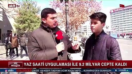 Yaz saati uygulaması ile 9.2 Milyar cepte kaldı