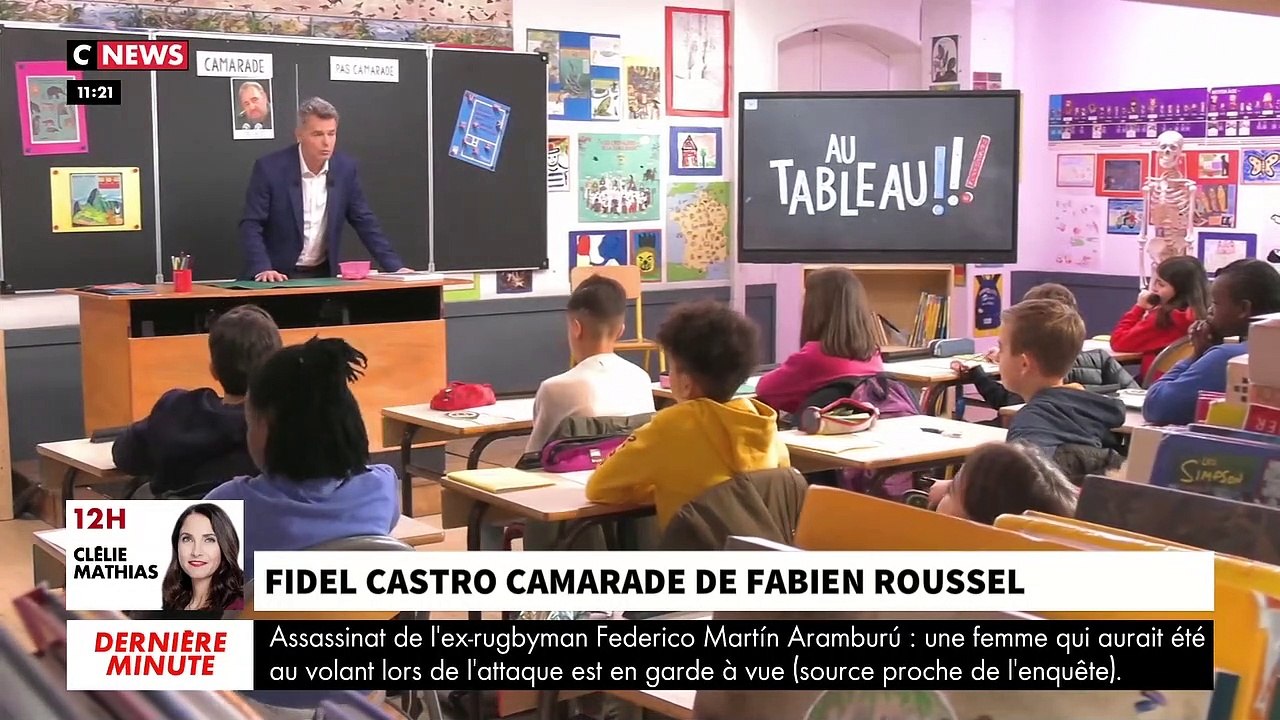 Exclusif: L'incroyable dérapage de Fabien Roussel dans "Au Tableau" sur MyCanal qui estime que Fidel Castro est "un camarade" et hésite longuement sur... Staline ! Regardez les séquences inédites - VIDEO