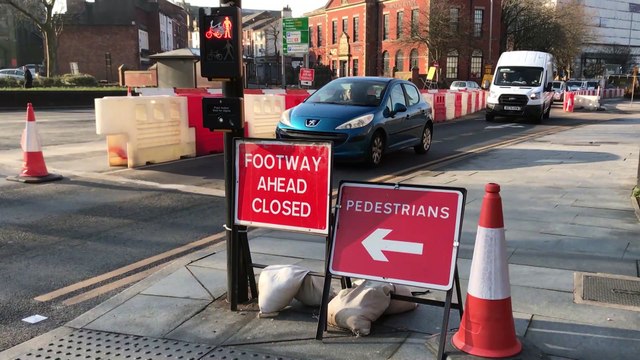 Rush hour traffic on Ring Way in Preston