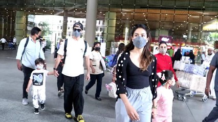 Shahid Kapoor बच्चों और Wife Mira Rajput के साथ Airport पर हुए Spot, Viral Video | FilmiBeat