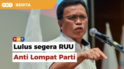 Tak perlu ugut, lulus segera RUU Anti Lompat Parti, kata Shafie