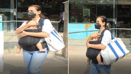 Dia Mirza ने अपने बेटे Avvyan को तपती धूप से ऐसे बचाया; Watch video  | FilmiBeat