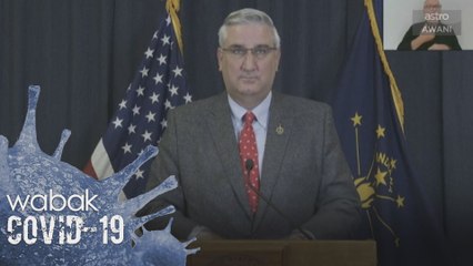 Gabenor Indiana umum perintah sekatan baharu