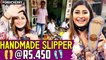 Pondy Street Shopping | Handmade slipper at Rs 450 | Auroville | Sunita Xpress