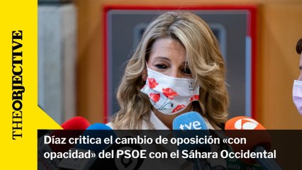 Díaz critica el cambio de oposición «con opacidad» del PSOE con el Sáhara Occidental