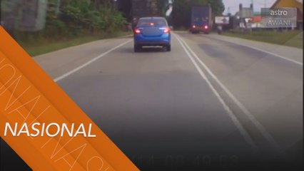 Pemandu treler dalam video tular ditahan polis
