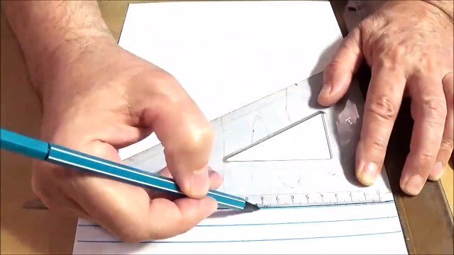 New Perspective - Drawing a Hand on Line Paper - Trick Art with Graphite Pencil