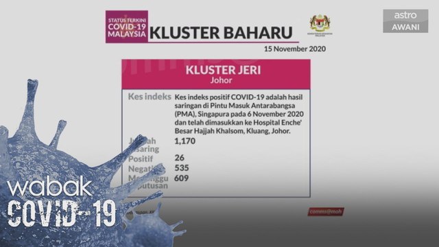 KKM kenal pasti tiga kluster baharu