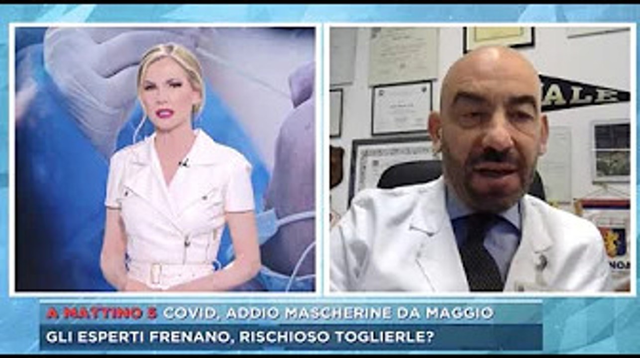 Federica Panicucci a Mattino Cinque fa una battuta su Matteo Bassetti: "Qua da me è tutti i giorni"