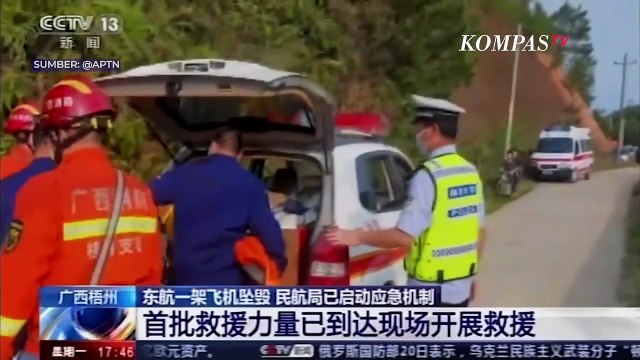 Asap Membumbung di Pegunungan, Lokasi Diduga Jatuhnya Pesawat China Eastern Airlines