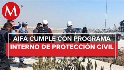 Programa de Protección Civil del AIFA cumple con lo establecido en la ley: CNPC
