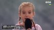 Guerre en Ukraine - La fillette qui avait chanté « La reine des neiges » dans un bunker à Kiev a repris l’hymne ukrainien devant un stade plein en Pologne - VIDEO