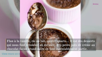 Anne-Sophie Pic révèle sa recette à 5 ingrédients des petits pots de crème au chocolat