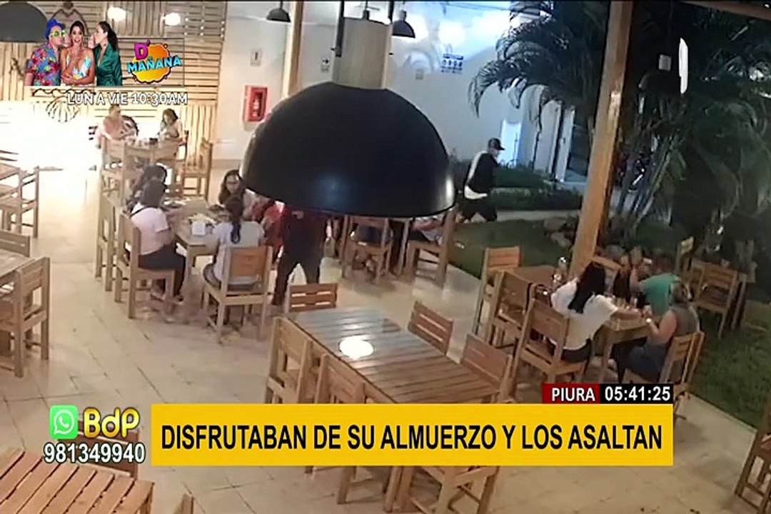 Piura: delincuentes armados ingresan a restaurante y asaltan a todos los comensales