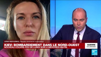 Guerre en Ukraine : Lesia Vasylenko, députée ukrainienne d'opposition, s'exprime sur France 24