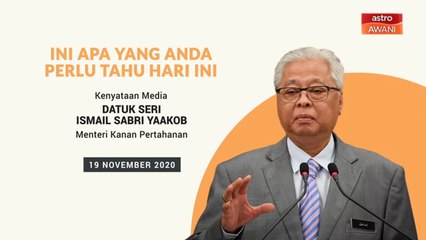5 perkara penting sidang media harian PKPP - 19 Nov 2020
