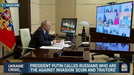 Download Video: President Putin Calls Russians Against Invasion ‘Scum And Traitors’