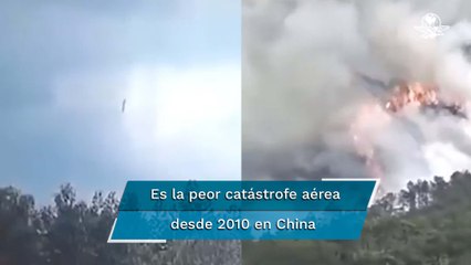 Avión con 132 personas a bordo se estrella en el sur de China