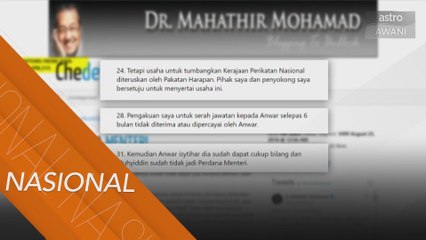 Tun M jawab dakwaan halang Anwar Ibrahim jadi Perdana Menteri