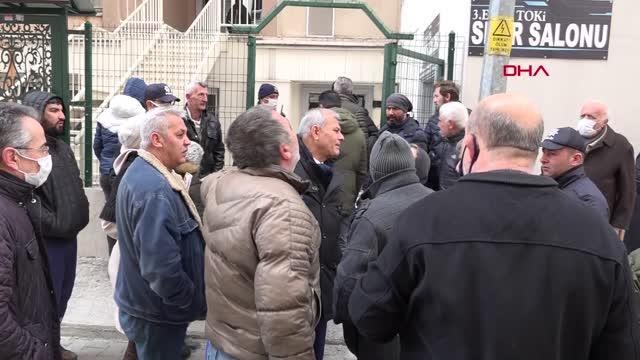 DOĞAL GAZI KESİLEN SİTEDE GERGİNLİK; POLİS MÜDAHALE ETTİ