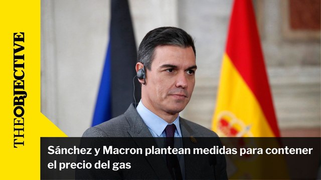 Sánchez y Macron plantean medidas para contener el precio del gas