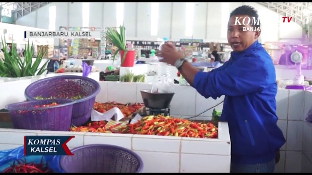 Harga Bahan Pokok di Pasar Batuah Banjarbaru Belum Stabil, Cabai Rawit Naik Hingga Rp.80.000/Kg